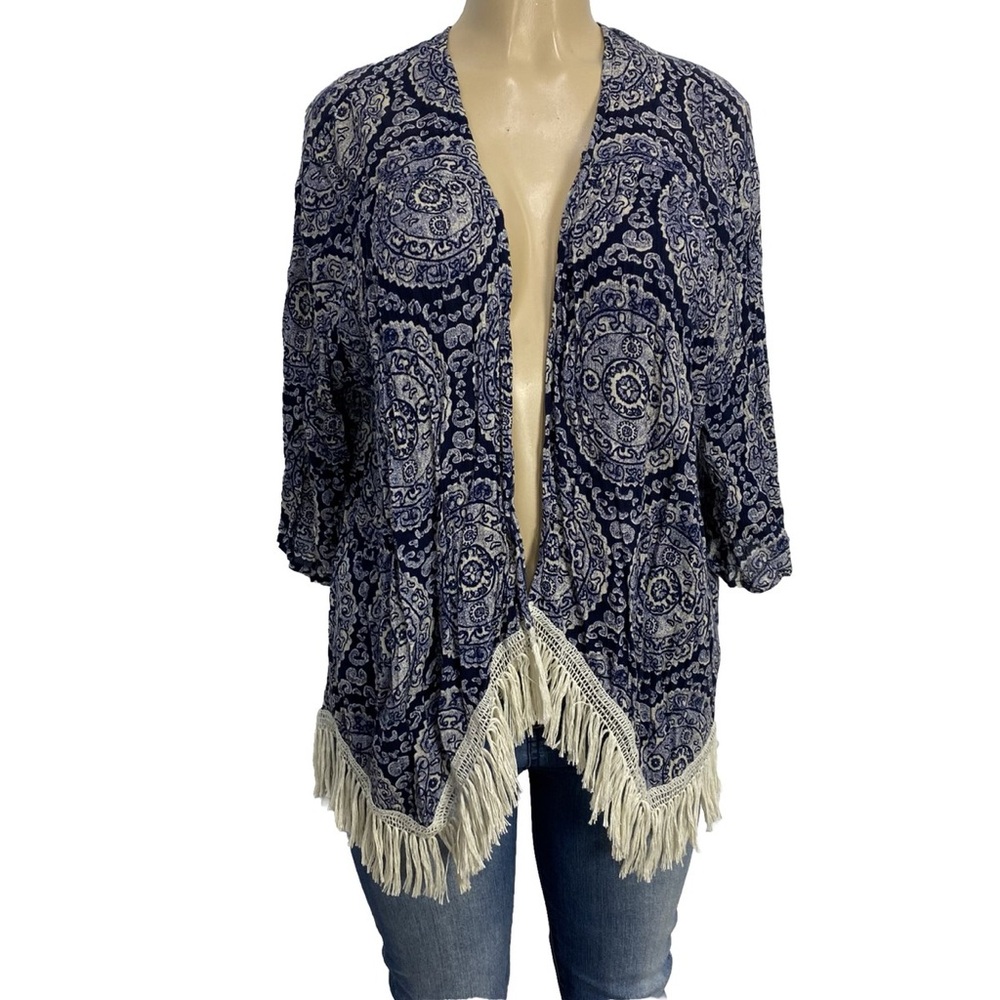 Hollister Boho Open-Front Kimono‎ Cardigan 🌊🤍